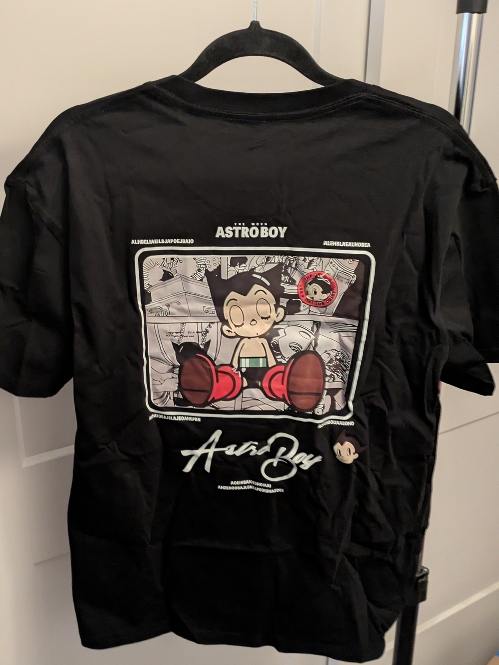 Astro Boy Anime Graphic T-Shirt Black Large Brand New